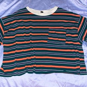 Forever 21 striped crop top